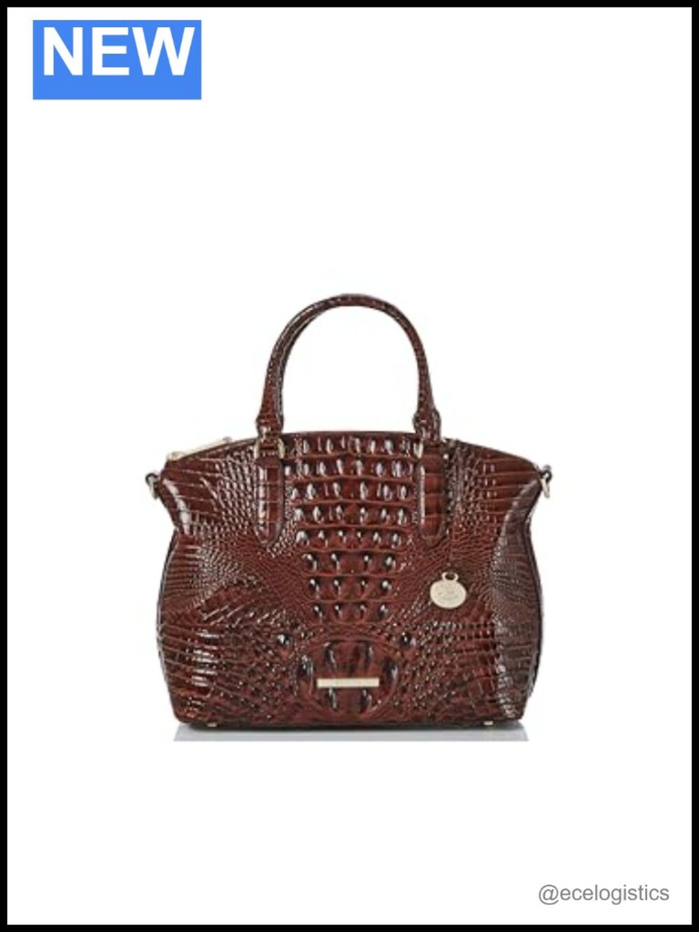BRAHMIN Duxbury Satchel Leather Handbag Medium Crossbody Bag